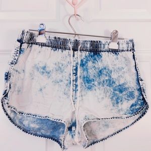 Forever 21 Acid Wash drawstring jean shorts!